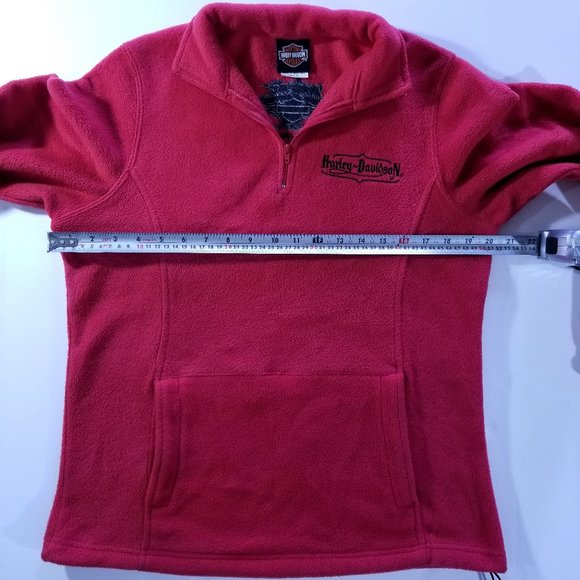 Harley-Davidson Red Deer Half-Zip Fleece Jacket - Picture 8 of 8